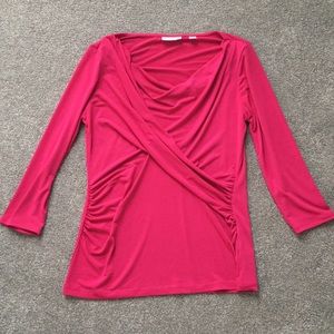 New York & Company Drape Neck Blouse